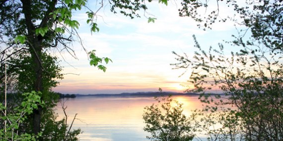 Sonnenuntergang am Chiemsee, © Chiemsee Camping