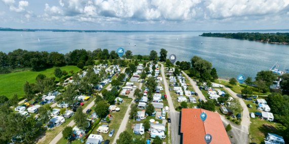 Panorama als 360 Gradbild, © Chiemsee-Camping-Rödlgries