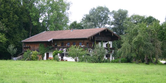 Einödhof am Delta der Achenmündung, © Chiemsee-Camping